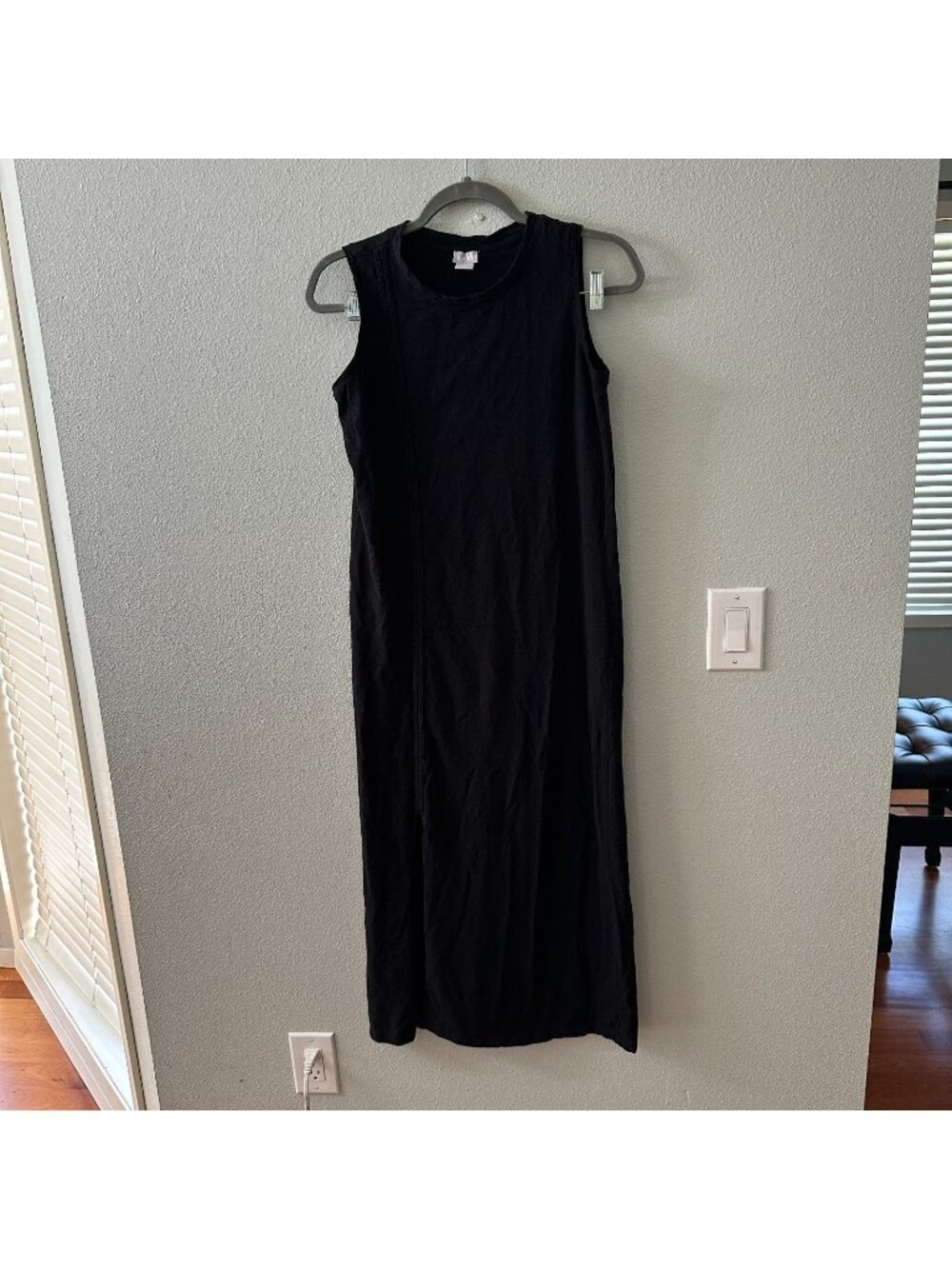 Chico's Black Sleeveless Maxi Dress Women's Small 4/6 Minimalist Capsule